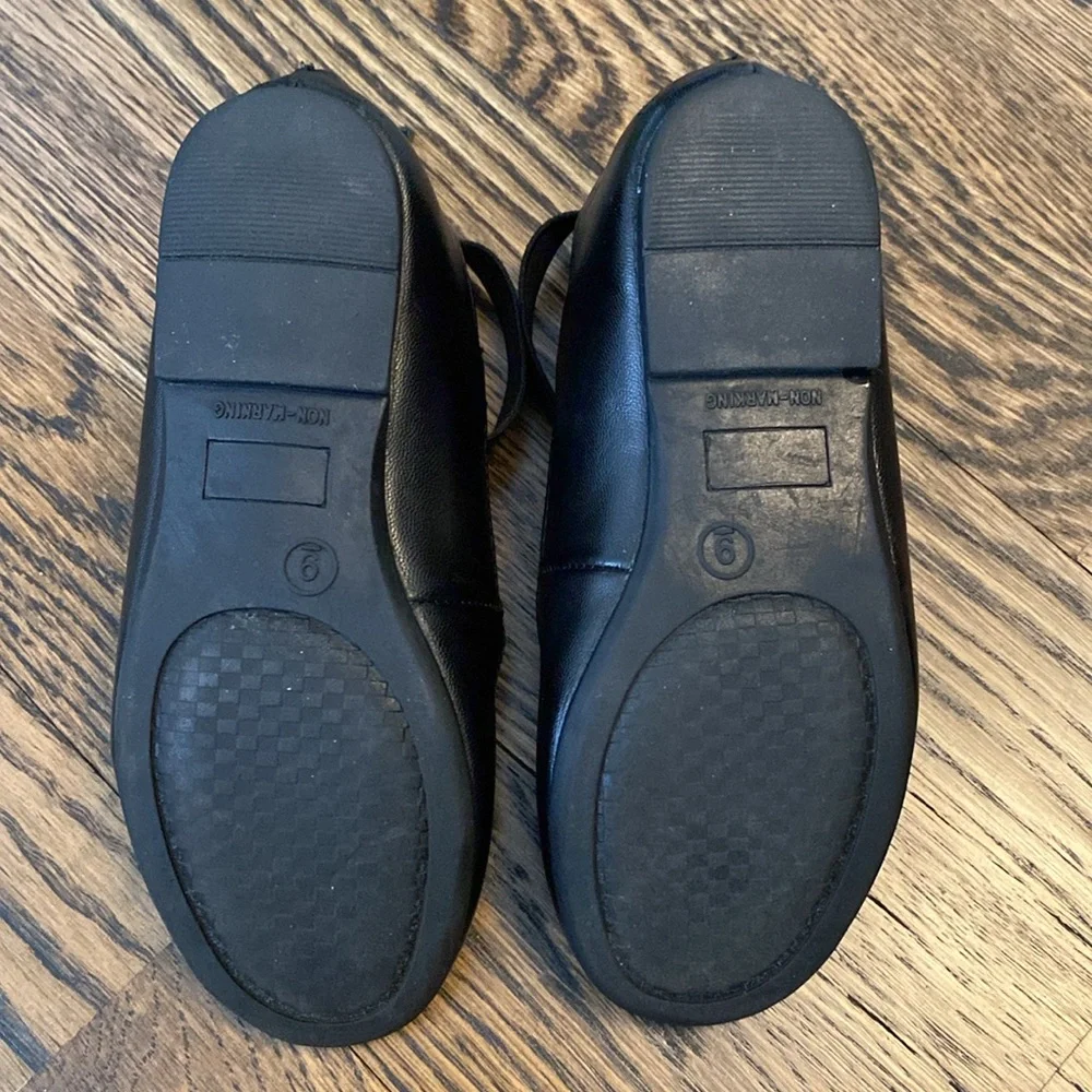 Nina Little Girls Black Leather Marissa Sz 9